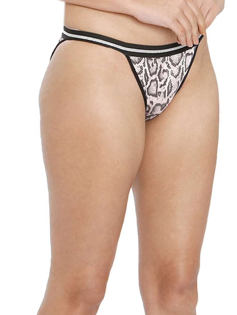 women printed low rise tanga panty - 21639653 -  Standard Image - 1
