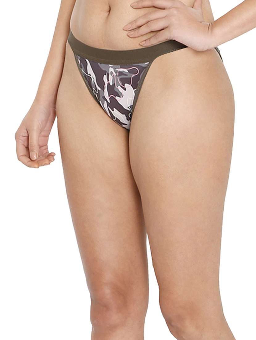 women printed tanga panty - 21639655 -  Standard Image - 1