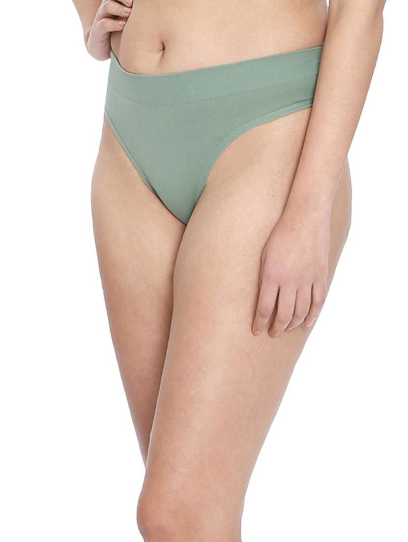 women mid rise solid thongs  - 21639660 -  Standard Image - 1
