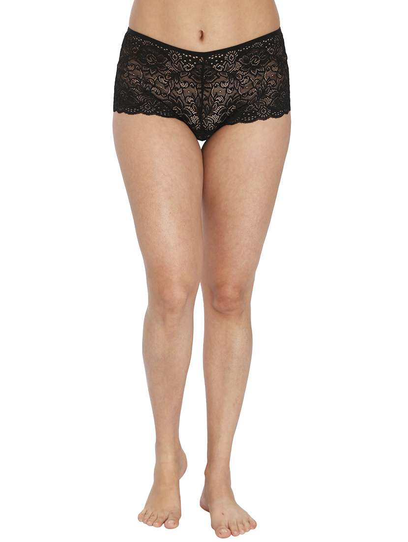 women lace detailed boy shorts combo - 21639673 -  Standard Image - 1