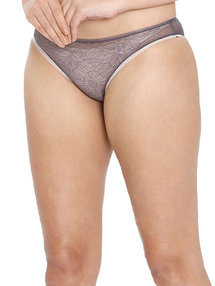 women grey lace bikini panty - 21639689 -  Standard Image - 1