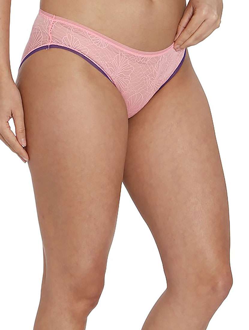 women pink lace bikini panty - 21639690 -  Standard Image - 1