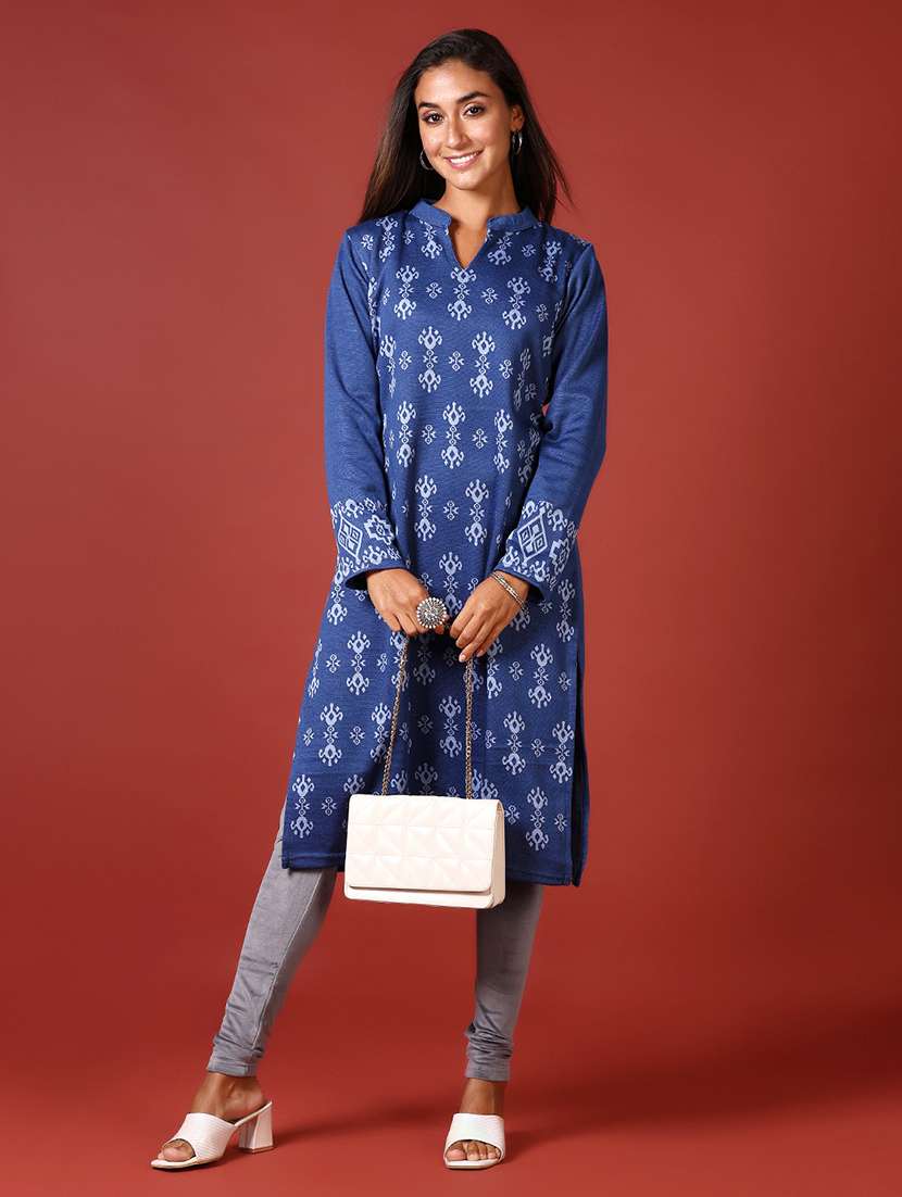 women solid mid rise woolen legging - 21639766 -  Standard Image - 4