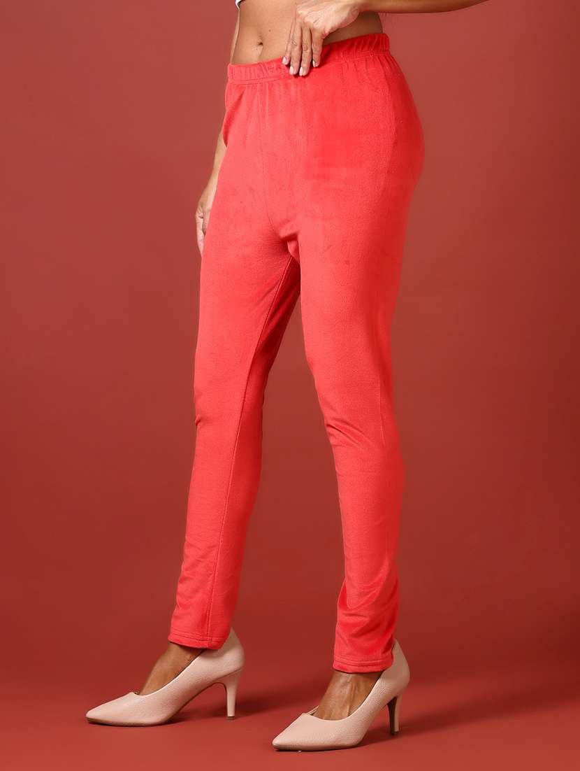women solid mid rise woolen legging - 21639767 -  Standard Image - 1