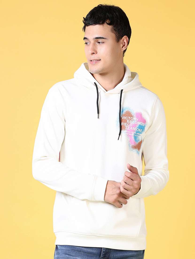 men front & back print long sleeve sweatshirt