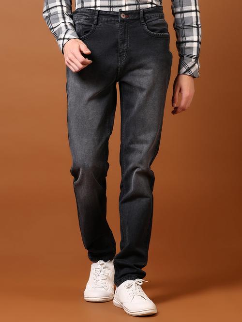 men solid mid rise slim fit jean - 21639787 - Standard Image - 0