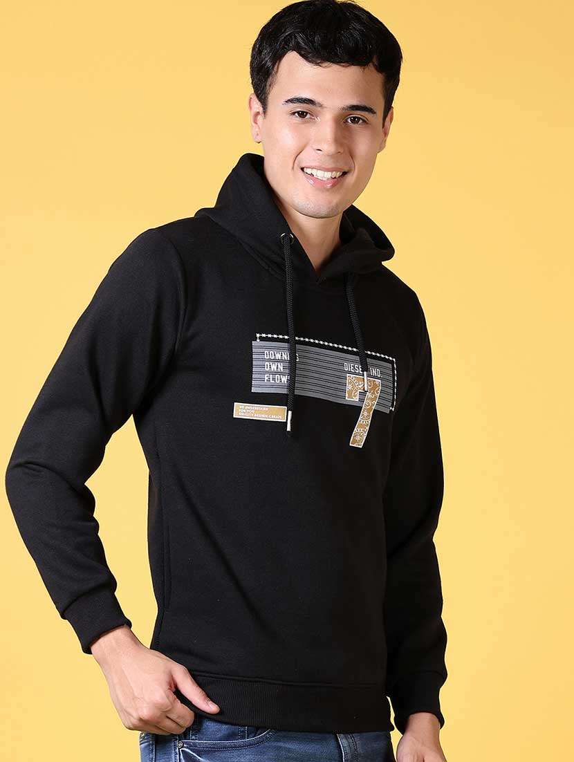 men chest print long sleeve sweatshirt - 21639798 -  Standard Image - 1