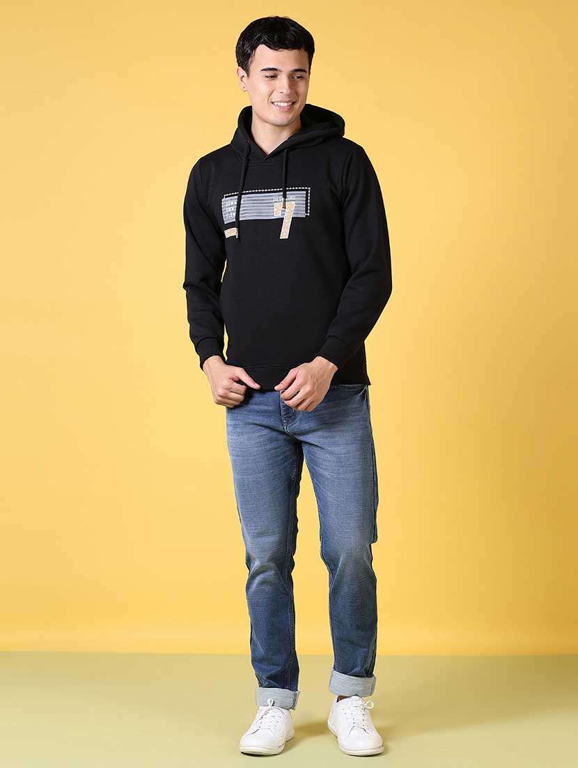 men chest print long sleeve sweatshirt - 21639798 -  Standard Image - 4