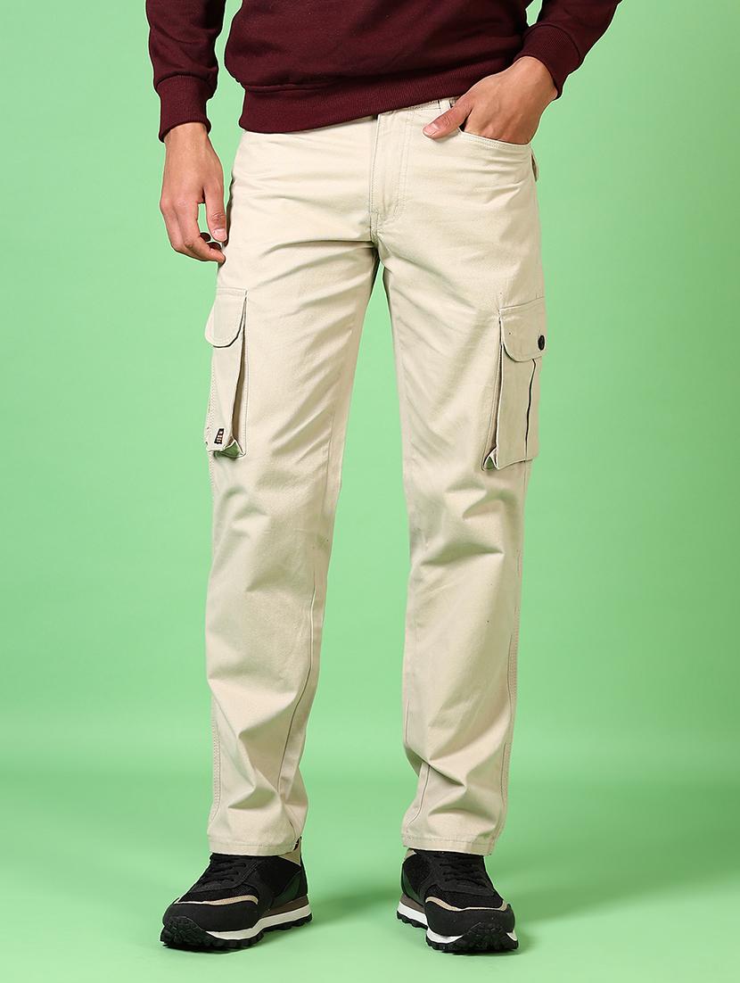 men mid rise solid cargo - 21639802 - Standard Image - 1