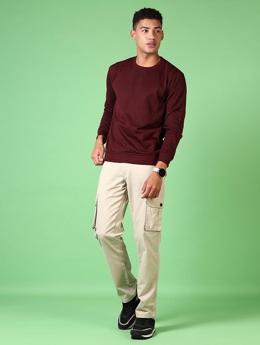 men mid rise solid cargo - 21639802 - Standard Image - 4