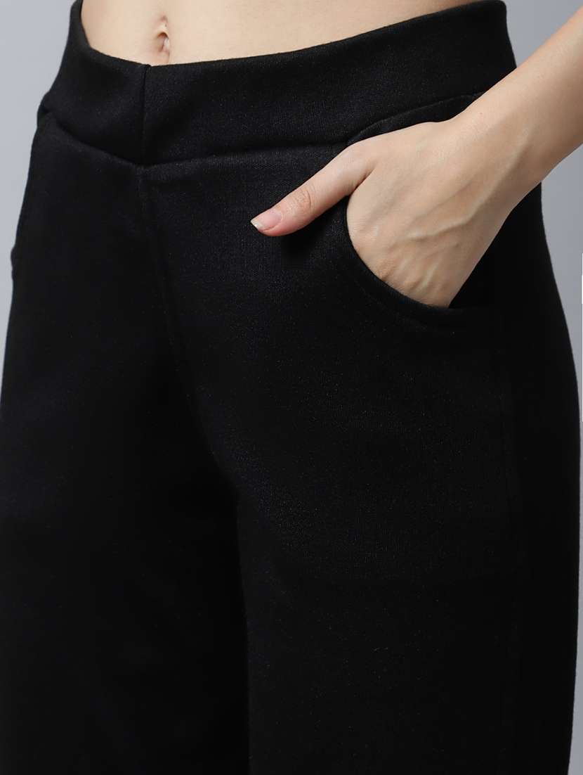 women pack of 2 solid woolen jeggings - 21639902 -  Standard Image - 6