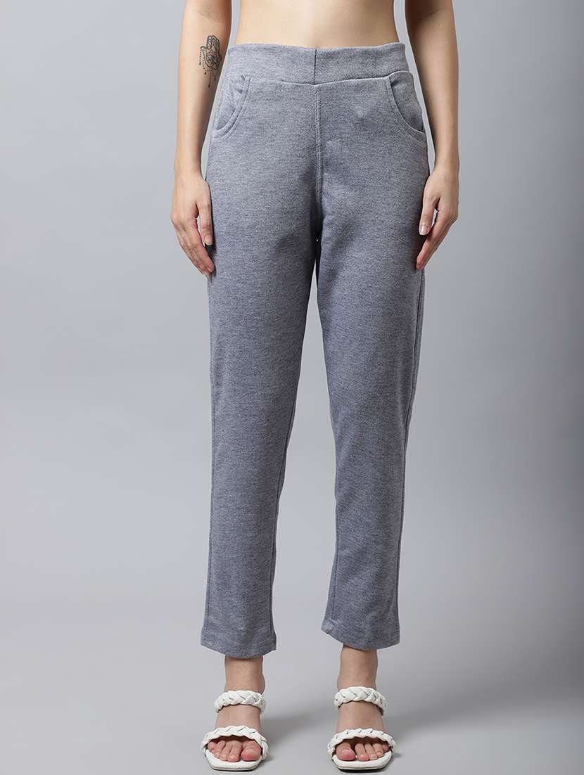 women pack of 2 solid woolen jeggings - 21639912 -  Standard Image - 4