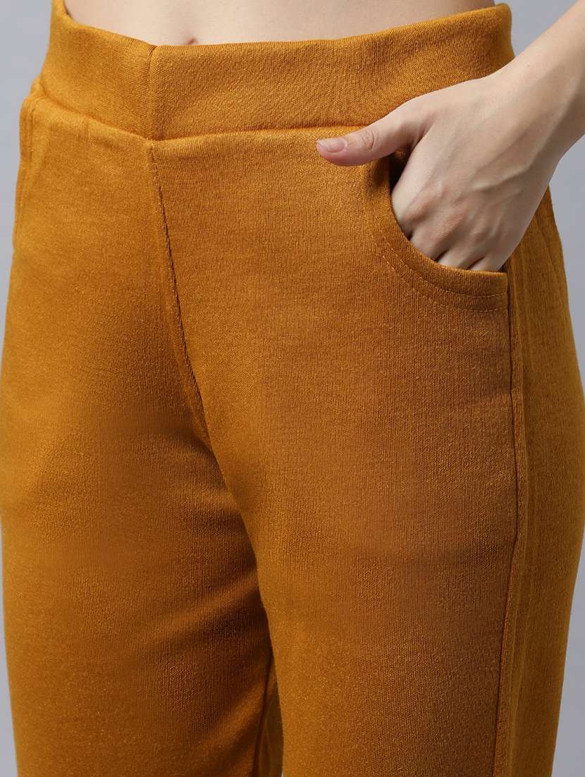 women pack of 2 solid woolen jeggings - 21639915 - Standard Image - 6