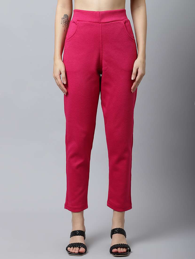 women pack of 2 solid woolen jeggings - 21639922 - Standard Image - 4