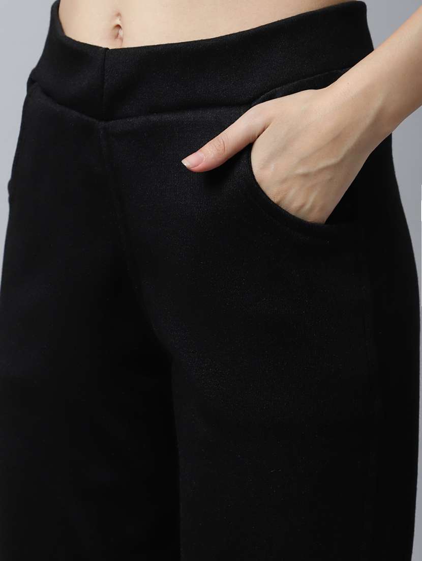 women pack of 2 plain woolen pants - 21639932 -  Standard Image - 4