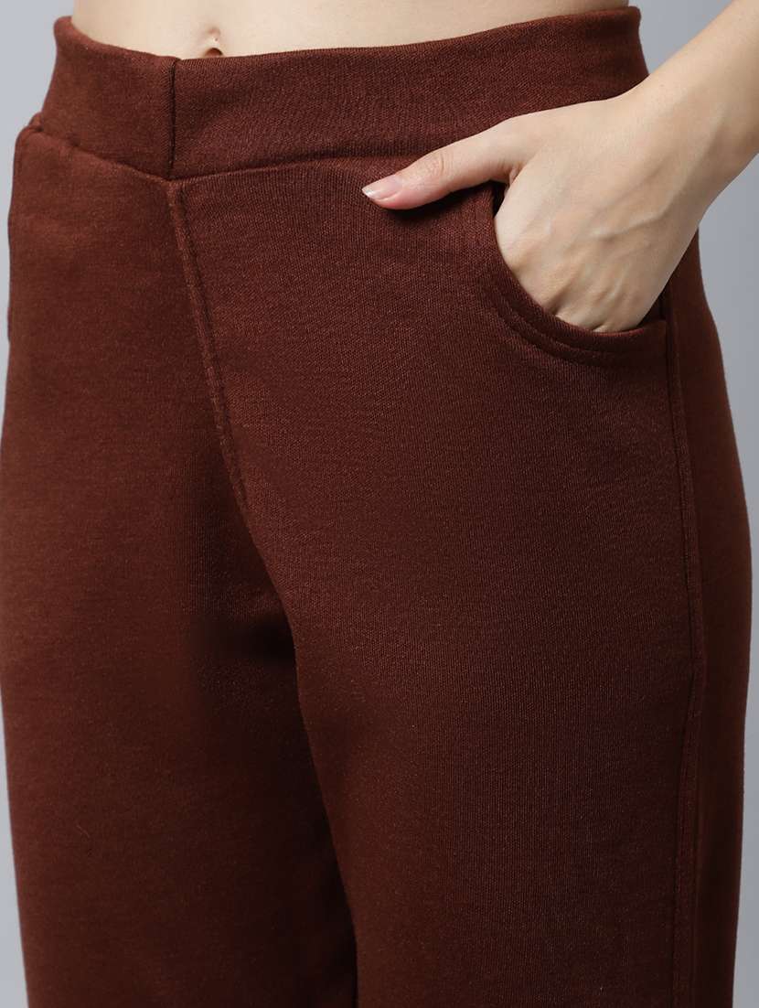 women pack of 2 plain woolen pants - 21639934 -  Standard Image - 4
