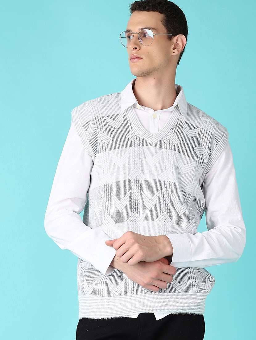 men self design sleeveless regular fit pullover  - 21639977 -  Standard Image - 1