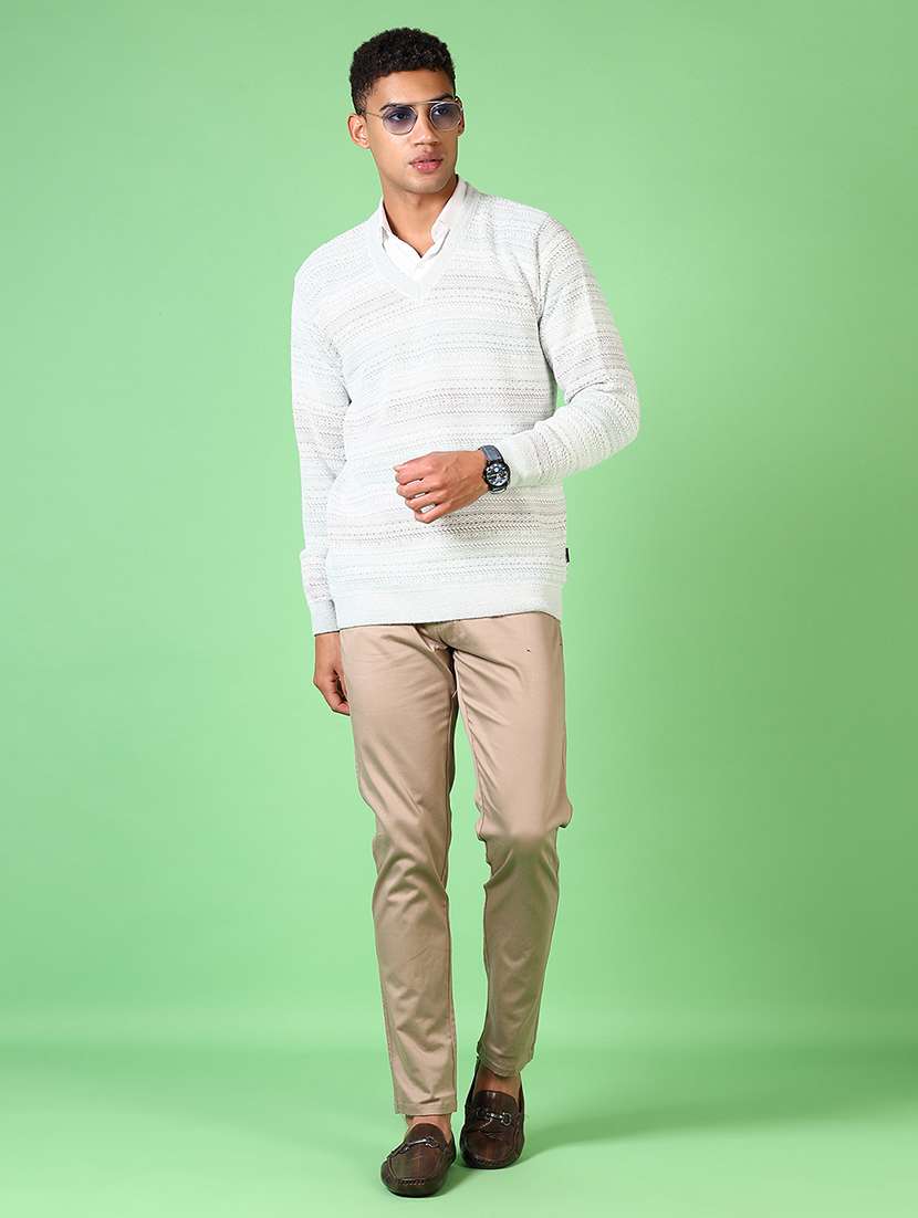 men long sleeves self design pullover - 21639978 -  Standard Image - 4