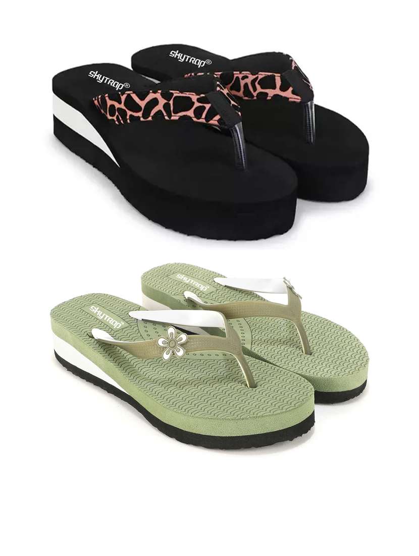 women pack of 2 comfy lounge flip-flops