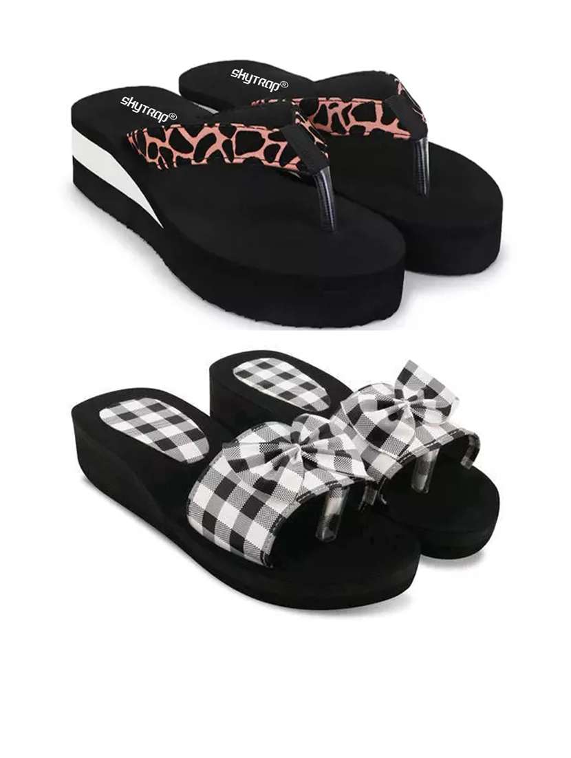 women pack of 2 comfy lounge flip-flops