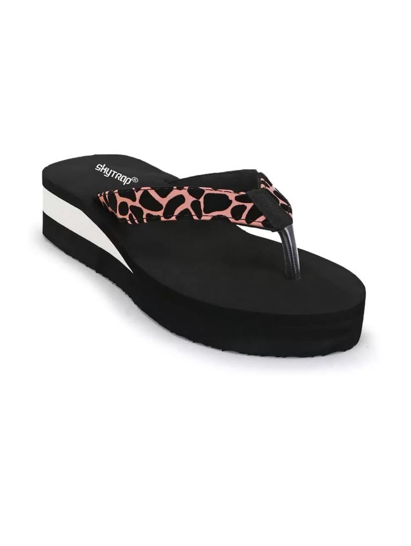 women black solid slippers - 21640695 -  Standard Image - 1