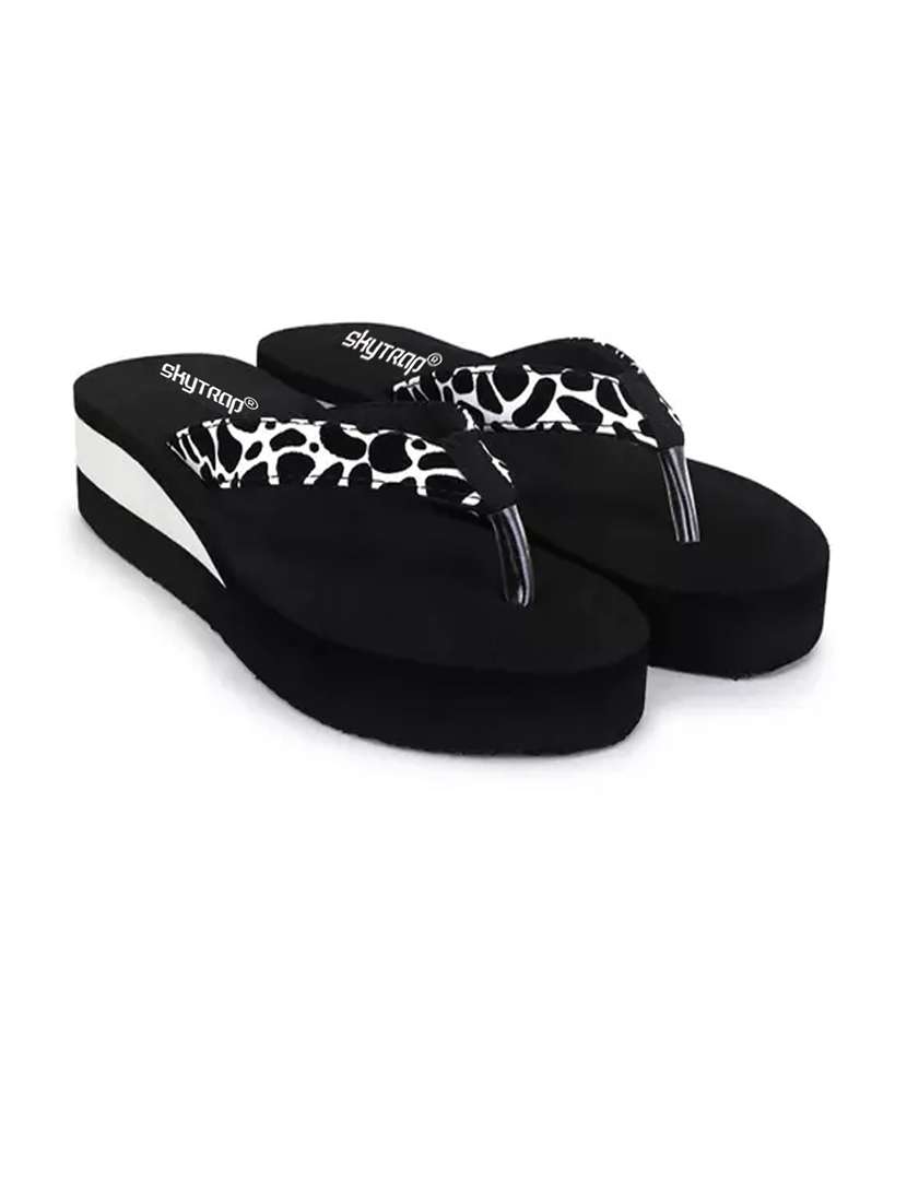 women black solid slippers - 21640738 -  Standard Image - 1