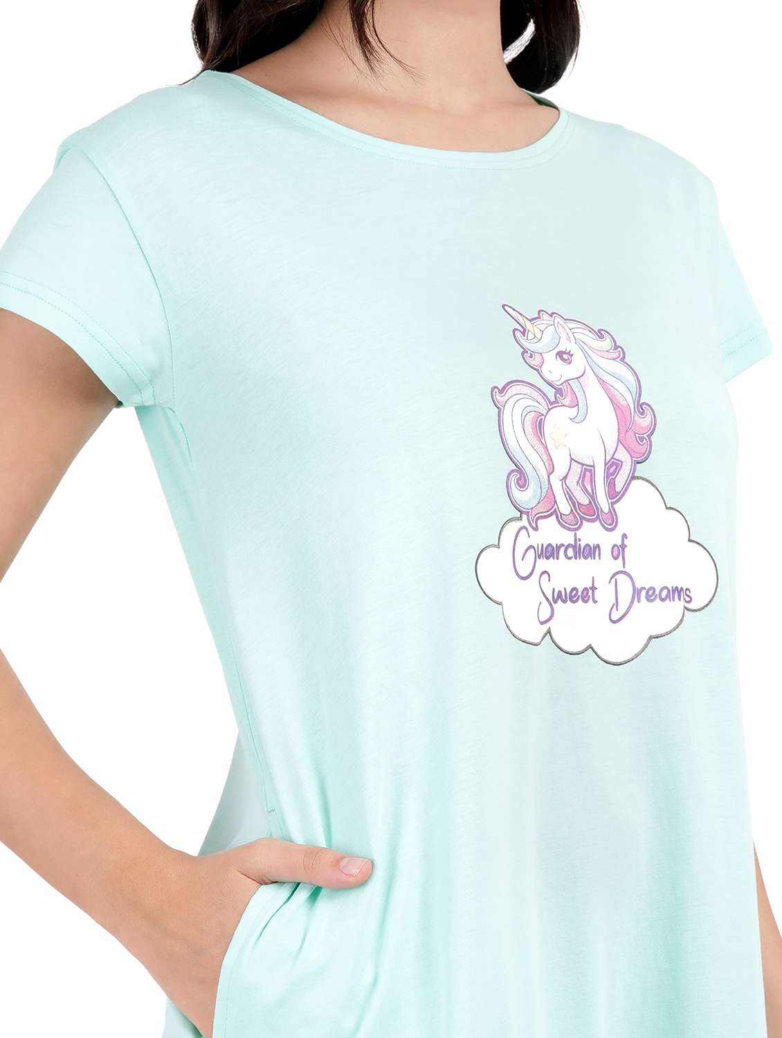 women printed cotton sleepshirts - 21641020 -  Standard Image - 6