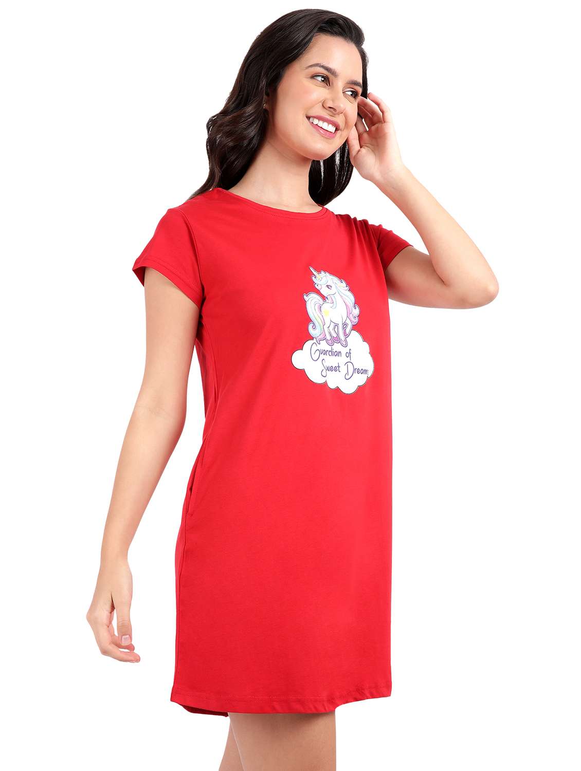 women printed cotton sleepshirts - 21641021 -  Standard Image - 1
