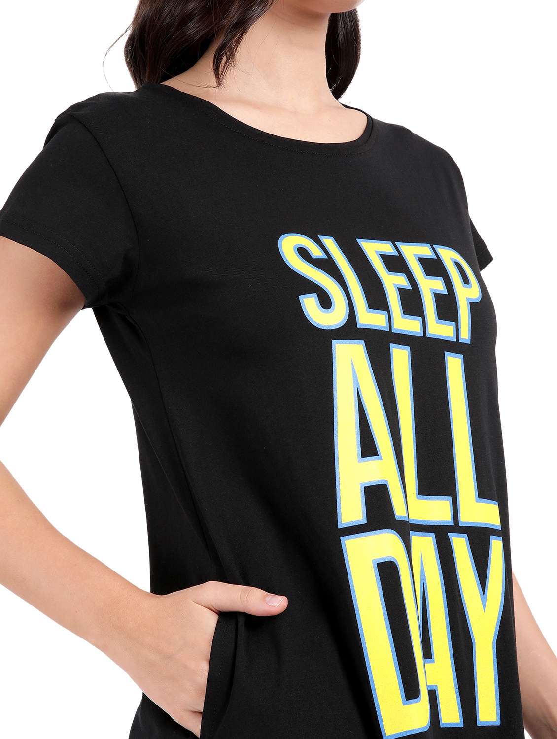 women printed short sleeves sleepshirt - 21641029 -  Standard Image - 6