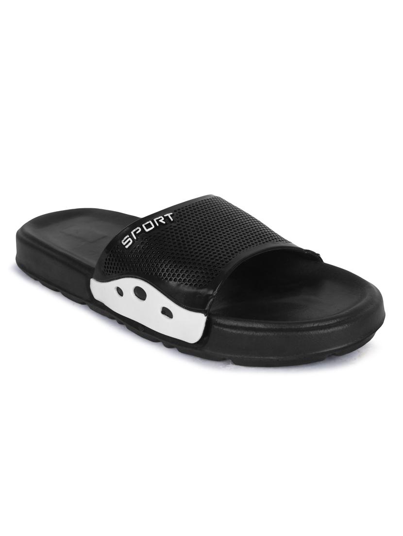 men solid slider flip flop - 21641100 -  Standard Image - 1