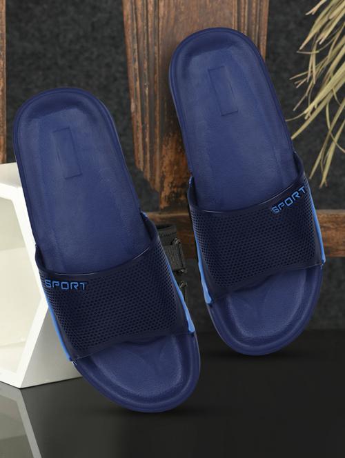 men solid slider flip flop - 21641101 - Standard Image - 0
