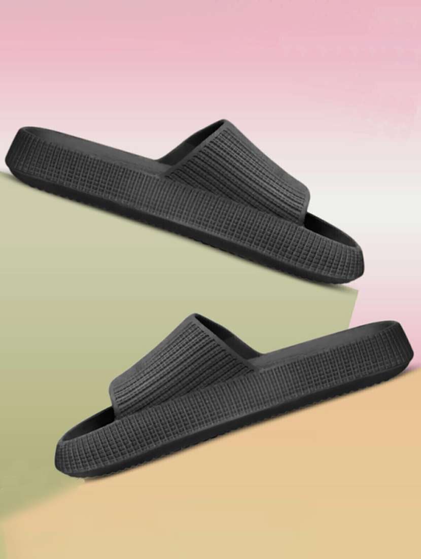 men solid slider flip flop - 21641108 -  Standard Image - 1