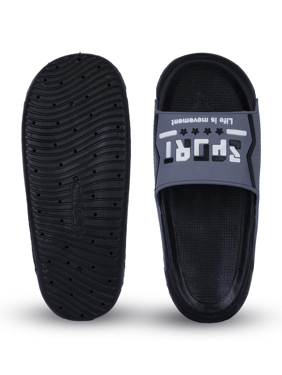 men printed slider flip flop - 21641112 - Standard Image - 6