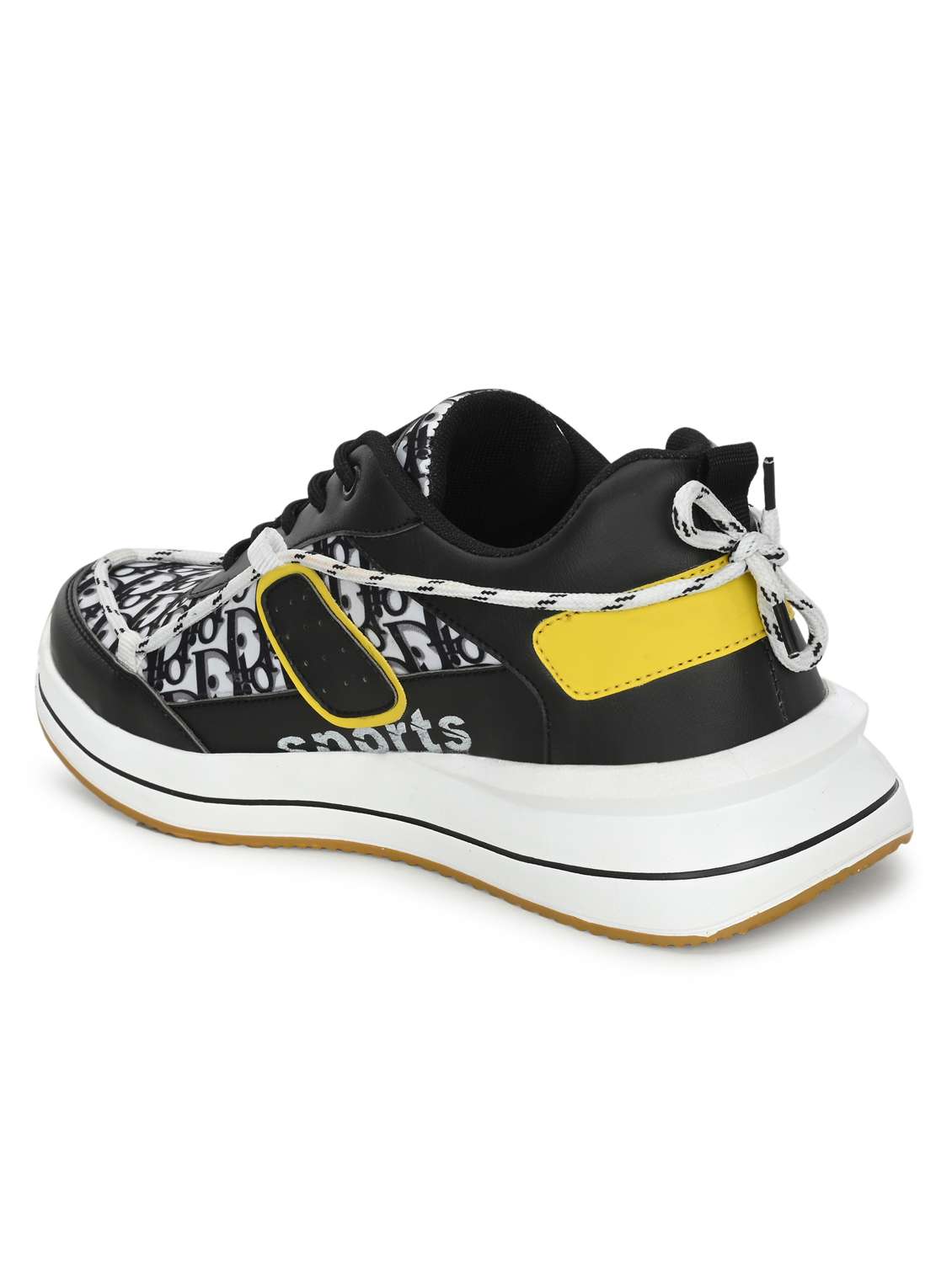 men printed lace up sneaker - 21641122 -  Standard Image - 4