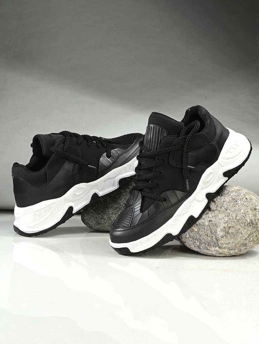 men solid lace up sneaker - 21641125 -  Standard Image - 1