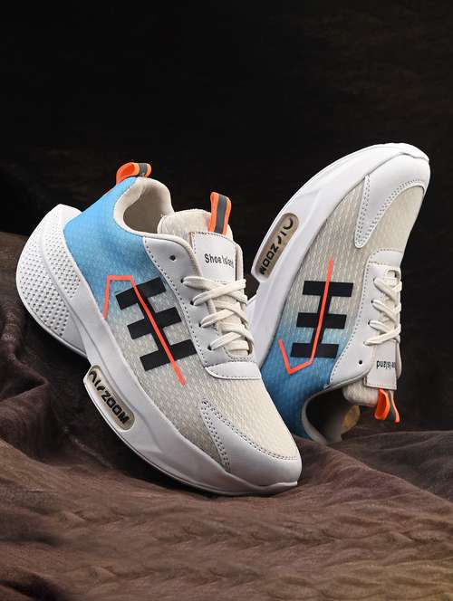 men lace up running sport shoes