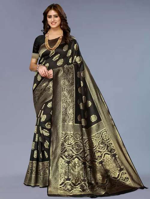women self design banarasi saree with blouse - 21641248 -  Standard Image - 0