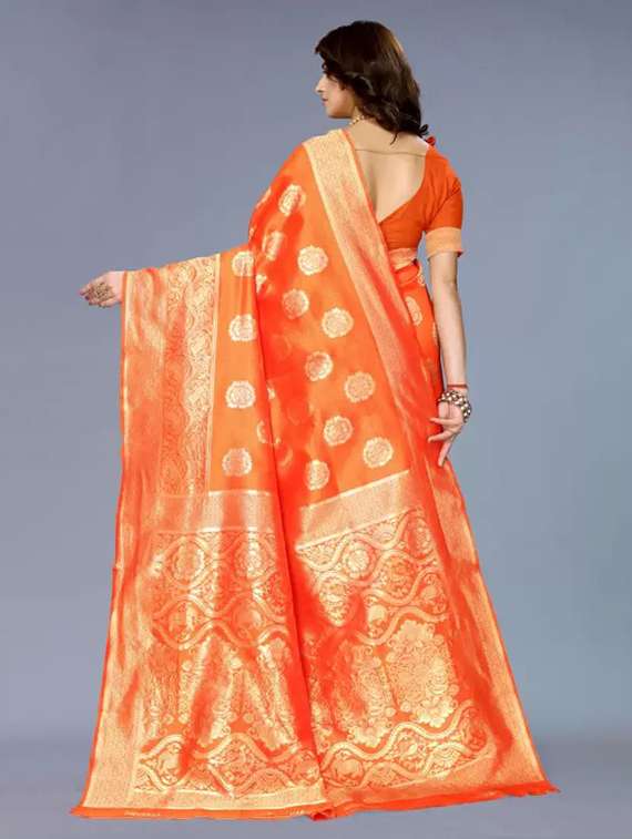 women self design banarasi saree with blouse - 21641253 -  Standard Image - 1