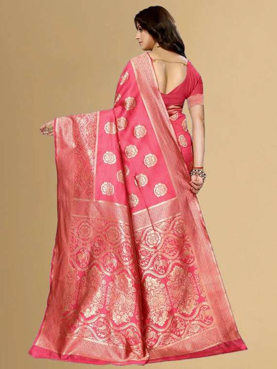 women self design banarasi saree with blouse - 21641254 -  Standard Image - 1