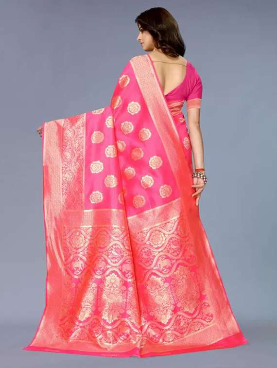 women self design banarasi saree with blouse - 21641255 -  Standard Image - 1