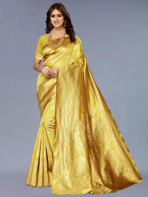 women self design banarasi saree with blouse - 21641258 - Standard Image - 0