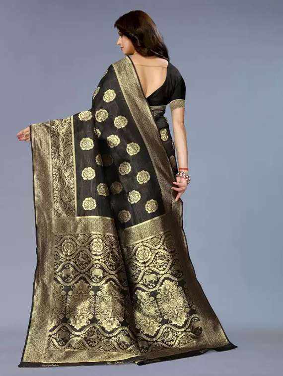 women self design banarasi saree with blouse - 21641297 -  Standard Image - 1