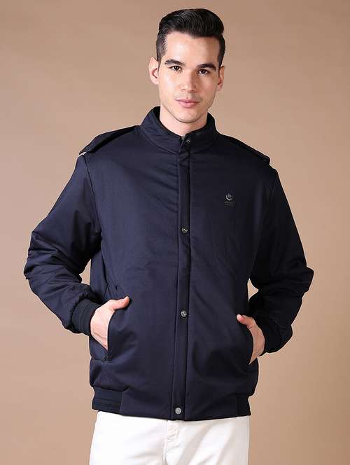men solid long sleeve casual jacket - 21641375 -  Standard Image - 0