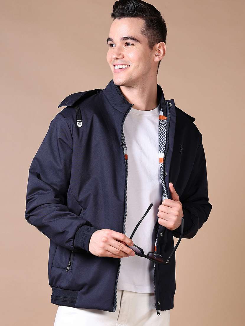 men solid long sleeve casual jacket - 21641375 -  Standard Image - 1