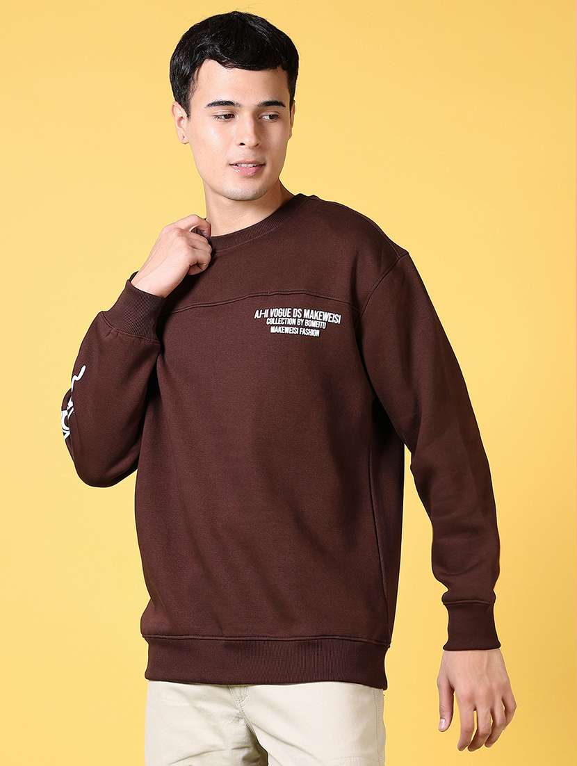 men long sleeve regular fit sweatshirt