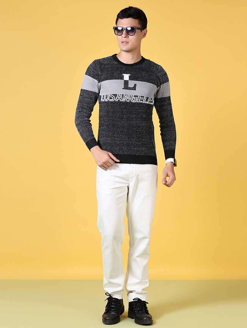 men long sleeves color block pullovers - 21641437 -  Standard Image - 4