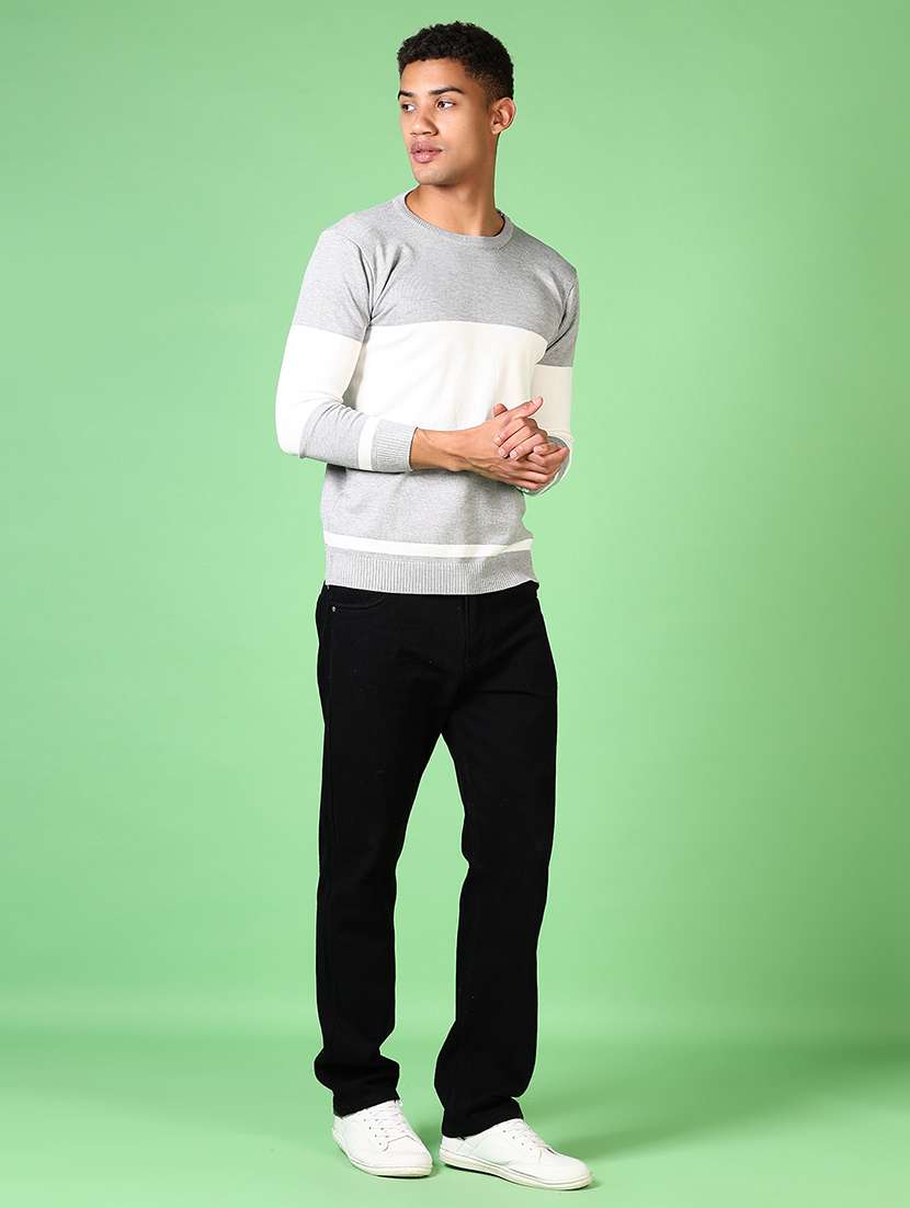 men long sleeves color block pullovers - 21641439 -  Standard Image - 4