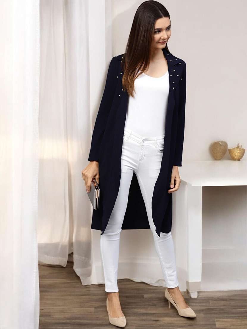 women embellished long sleeve regular shrug - 21641482 -  Standard Image - 1