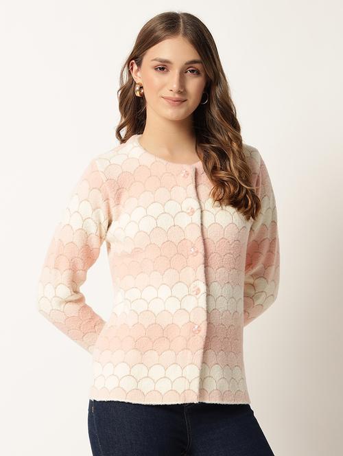 women self design long sleeve cardigan - 21641511 -  Standard Image - 0