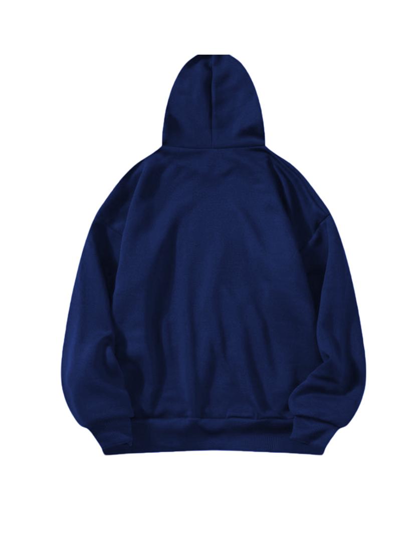 men front print hooded sweatshirt - 21641594 - Standard Image - 1